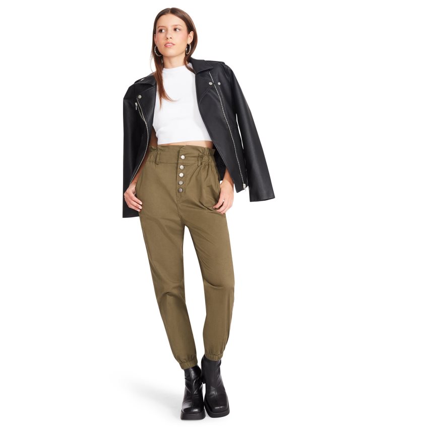 Olive Steve Madden Melanie Women\'s Pants | PH 1572IAW